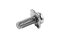 [E] น็อตยึดสายไฟ สแตนเลสชุบนิกเกิ้ล M3.5x10 mm พร้อมแหวนทรงสี่เหลี่ยม ขนาด 7x7 mm